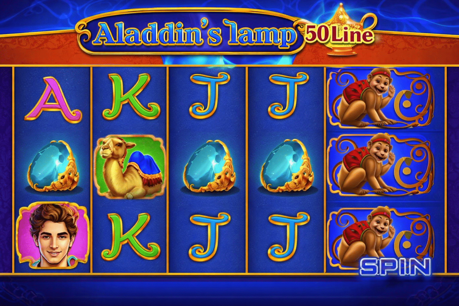 Aladdin Lamp 50-Line Slot Machine