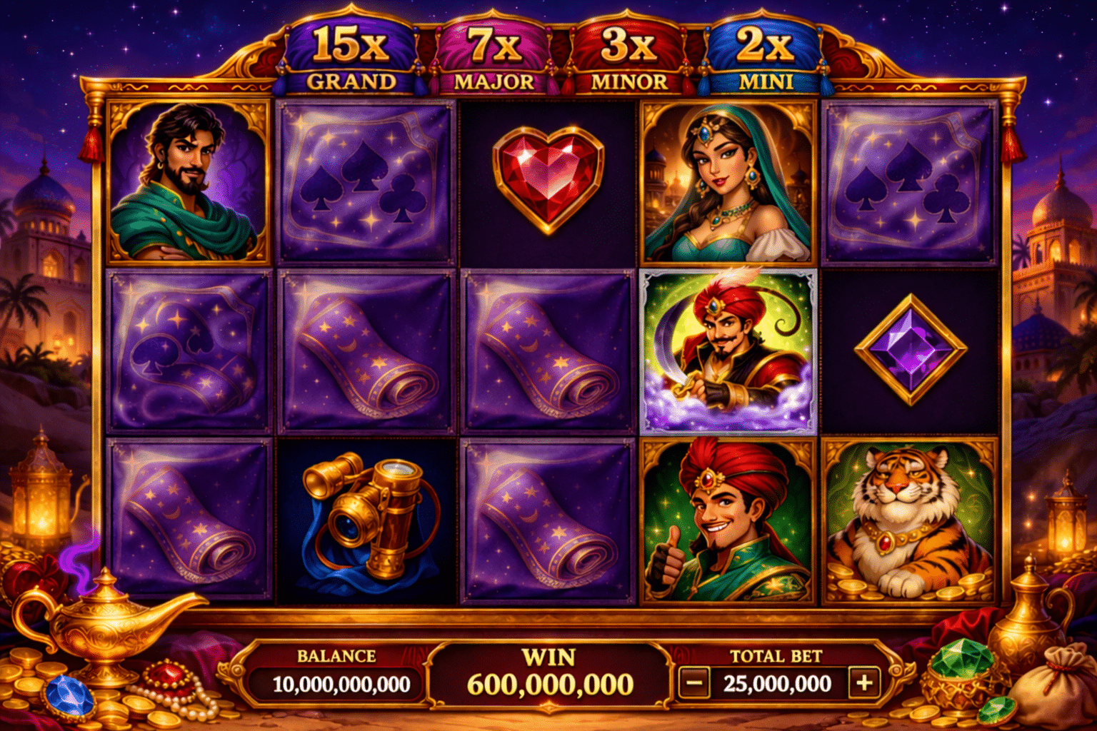 Arabian gold-earning slot machines