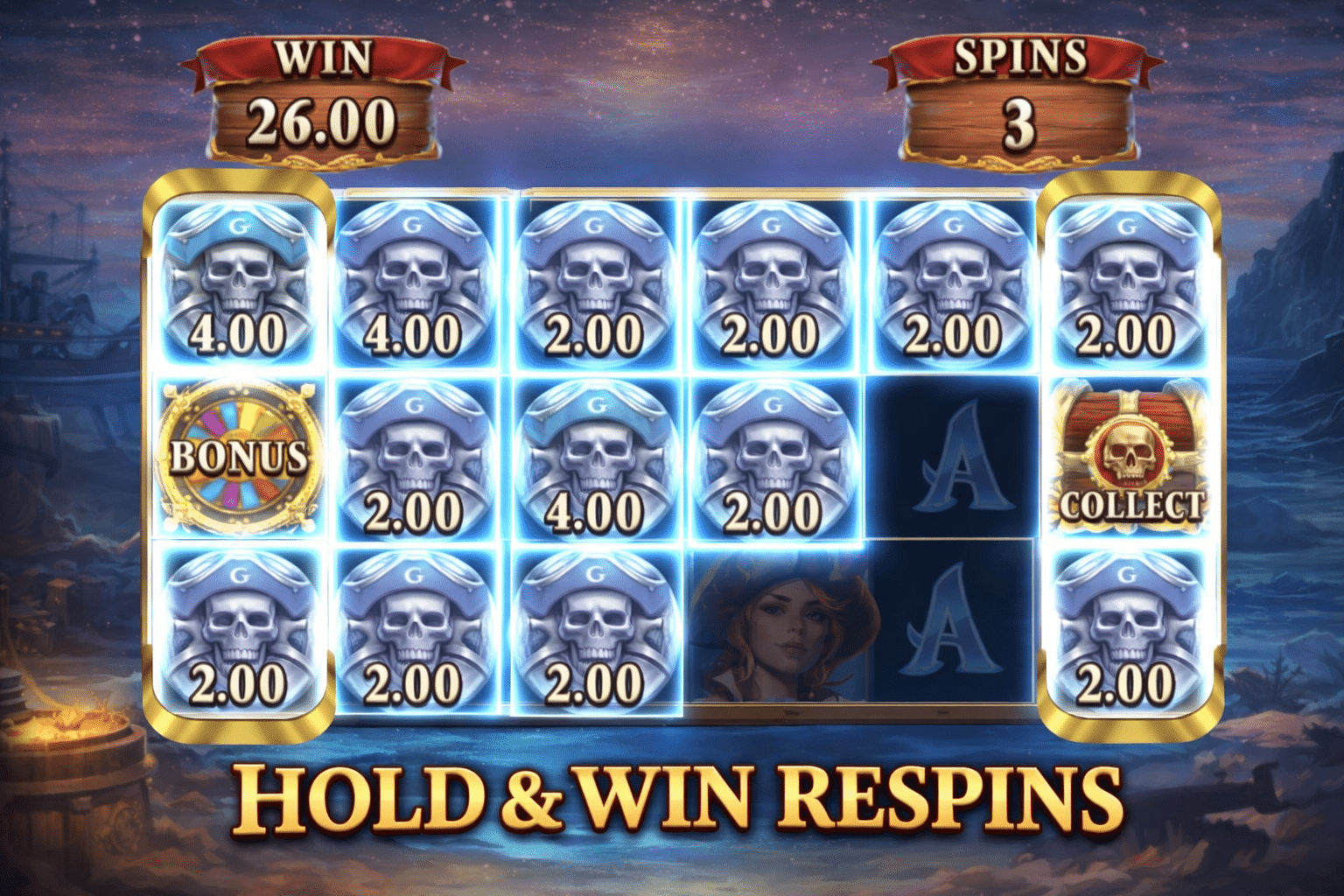 Bonny's Treasure: a slot machine game
