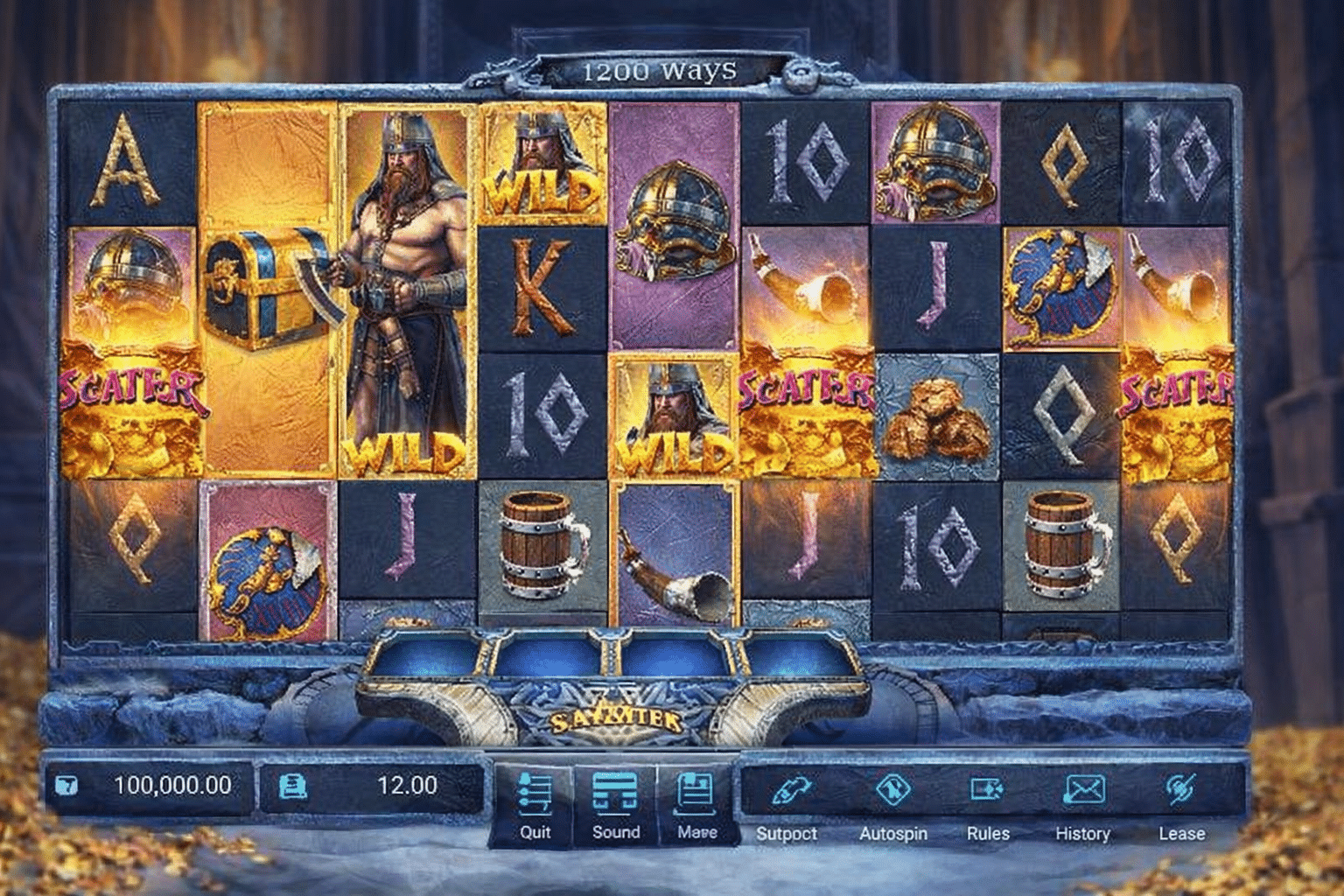 Classic Asgardian Rising game interface