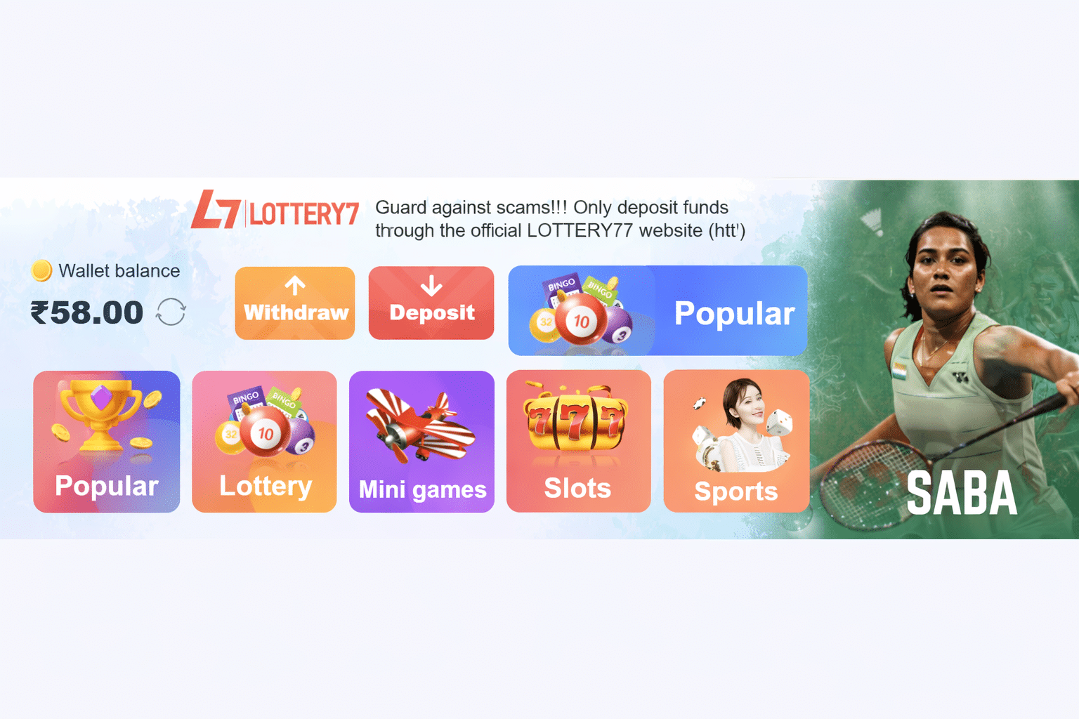 Saba shines alongside LOTTERY7