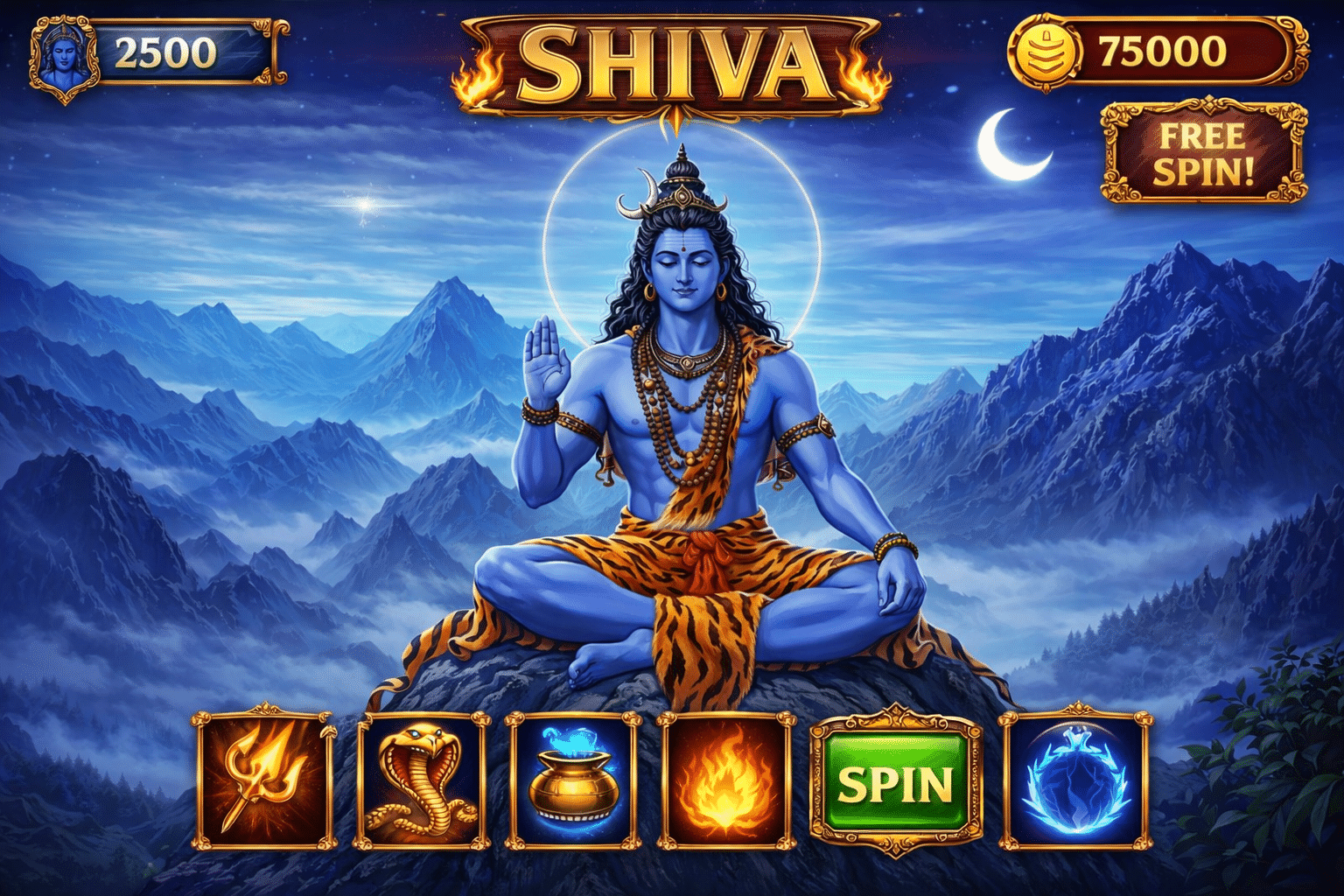 Shiva on the mystical mountaintop
