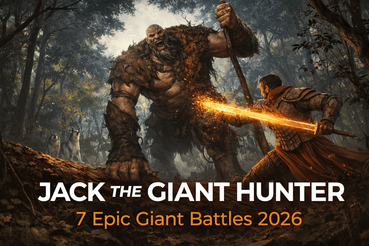 The confrontation Jack the Giant Hunter between humans and giants